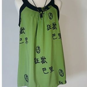 ❤  4 for $20 sale Green Sleevless dress top